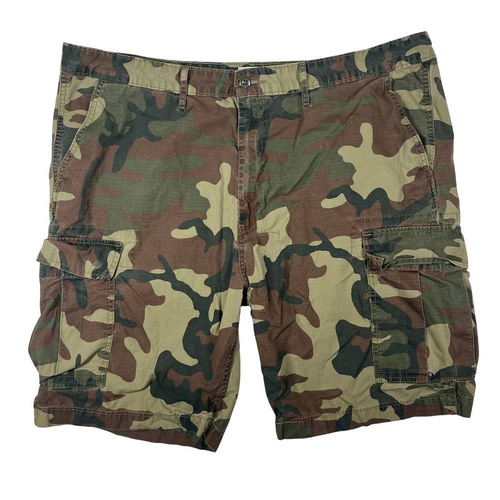 Levi's Camo Ripstop Cargo Shorts Mens 44 Woodland‎ Camouflage Utility 9.5"